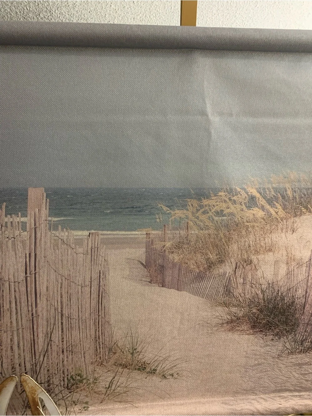 Coastal Dune Canvas Wall Art - Blue & Beige
